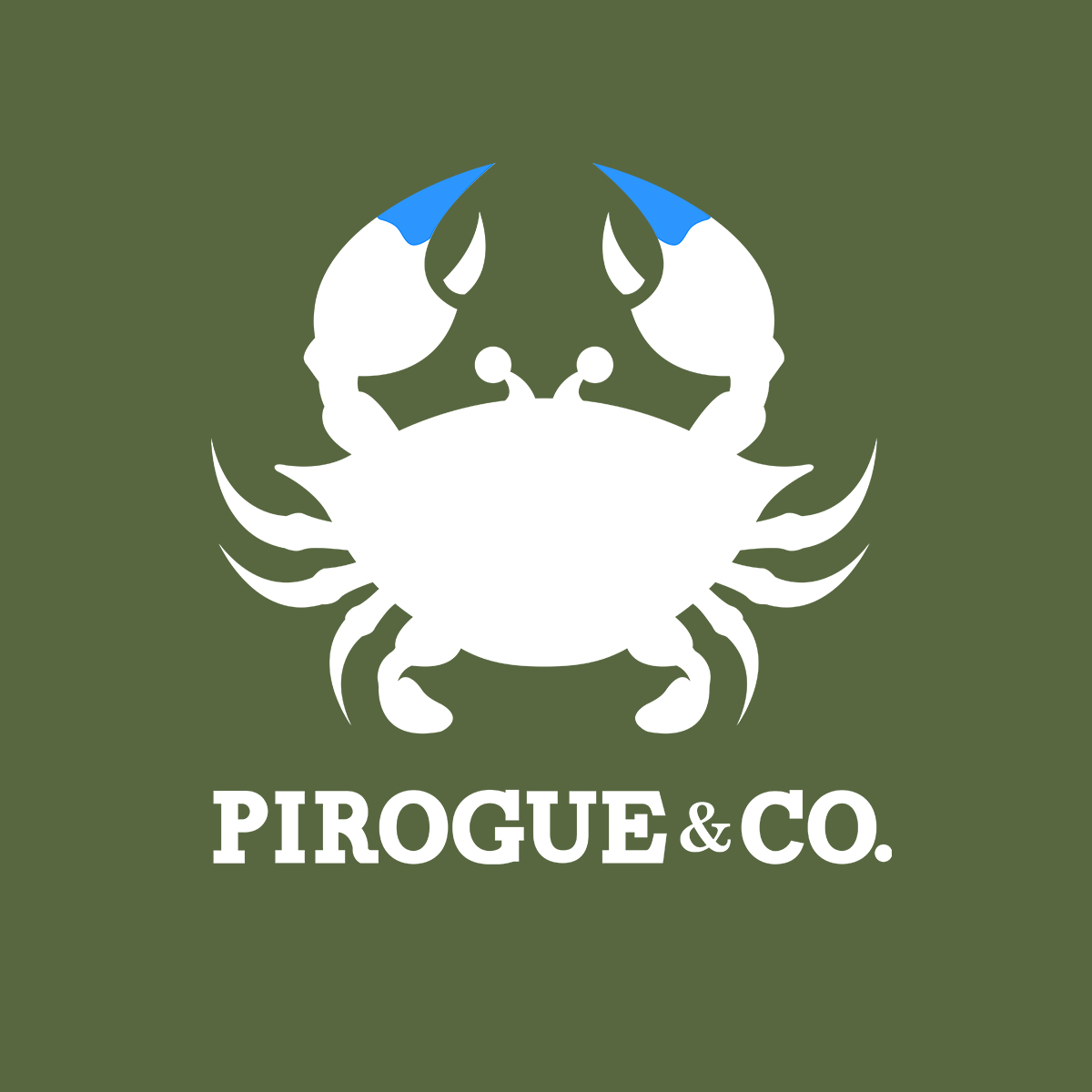 A crab shaped logo design for a company in Lafayette LA
